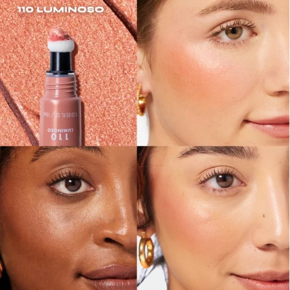 Milani Cheek Kiss Liquid Blush and Glow 110 Luminoso Radiant Peach 10ml